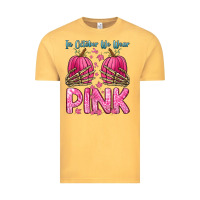 Vintage Mustard in october we wear pink Vintage Tee - Zillion Design Studio