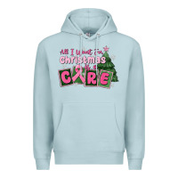 Blue Mist all i want for is a care Premium Hoodie - MaliasSmallBusiness