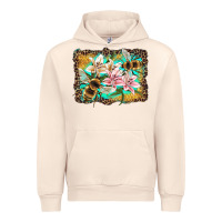 Sandshell bees and lilies with leopard Urban Hoodie - Artiststas