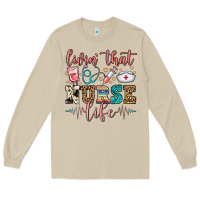 Mushroom livin' that nurse life Long Sleeve Tee - FaDigitalArtStudio