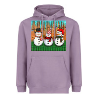 Lavender christmas snovman Heavyweight Hoodie - BarkalooDesign