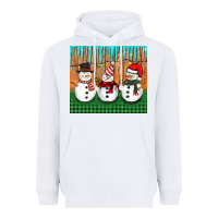 White christmas snovman Heavyweight Hoodie - BarkalooDesign