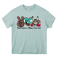 Arona peace love maine coon cat Heavy Core Tee - LillyAllenDesigns
