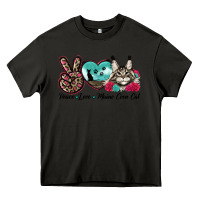 Asphalt peace love maine coon cat Heavy Core Tee - LillyAllenDesigns