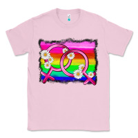 Bubblegum Pink lgbtq gender lesbian symbol Classic Tee - HRA Design Shop