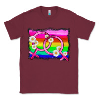 Burgundy lgbtq gender lesbian symbol Classic Tee - HRA Design Shop