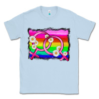 Dusty Blue lgbtq gender lesbian symbol Classic Tee - HRA Design Shop