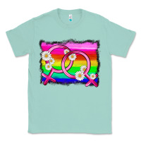Seafoam lgbtq gender lesbian symbol Classic Tee - HRA Design Shop