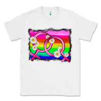 White lgbtq gender lesbian symbol Classic Tee - HRA Design Shop