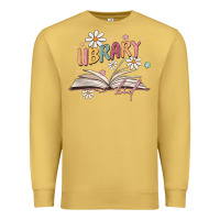 Antique Gold library kid Premium Sweatshirt - MaliasSmallBusiness