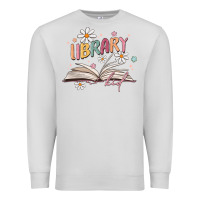 Dove Grey library kid Premium Sweatshirt - MaliasSmallBusiness