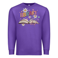 Purple library kid Premium Sweatshirt - MaliasSmallBusiness