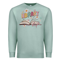 Seafoam library kid Premium Sweatshirt - MaliasSmallBusiness