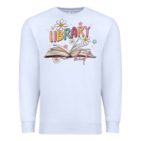 White library kid Premium Sweatshirt - MaliasSmallBusiness