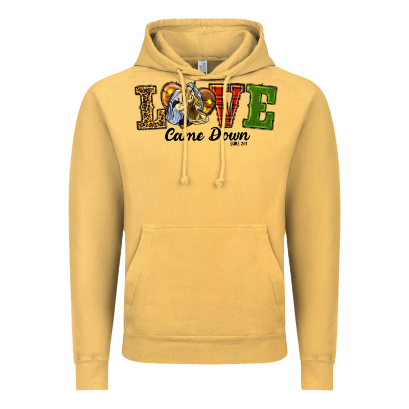 Love Came Down Baby Jesus Christmas Vintage Hoodie by RanaPortraitStore | Teevron