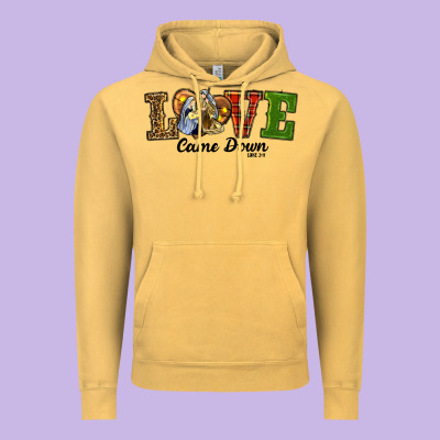 Love Came Down Baby Jesus Christmas Vintage Hoodie Designed By Ranaportraitstore