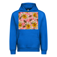 Cobalt bees and flowers Urban Hoodie - Artiststas