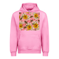 Fuchsia Pink bees and flowers Urban Hoodie - Artiststas