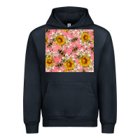 Navy bees and flowers Urban Hoodie - Artiststas