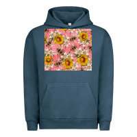 Pigment Midnight Navy bees and flowers Urban Hoodie - Artiststas