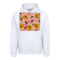 White bees and flowers Urban Hoodie - Artiststas