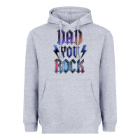 Heather Grey Dad You Rock Heavyweight Hoodie - LillyAllenDesigns