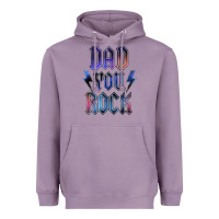 Lavender Dad You Rock Heavyweight Hoodie - LillyAllenDesigns