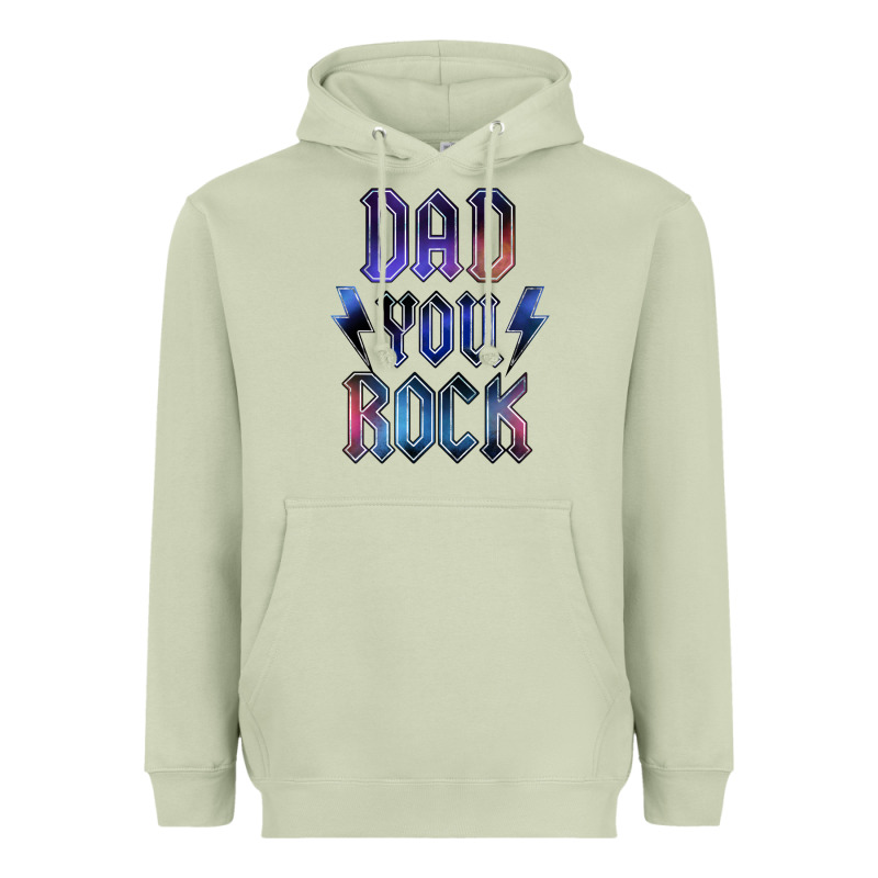 Dad You Rock Heavyweight Hoodie by LillyAllenDesigns | Teevron