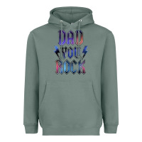 Sage Dad You Rock Heavyweight Hoodie - LillyAllenDesigns