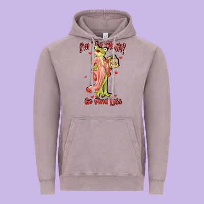 Im Too Much Go Find Less Boujee Frog Funny Vintage Hoodie Designed By Jahusdesignshop