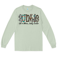 Matcha auntie  like a mom, only cooler Long Sleeve Tee - CowhideDigitalArt