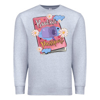 Heather Grey bookish passport Premium Sweatshirt - MaliasSmallBusiness