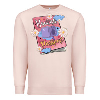 Pale Pink bookish passport Premium Sweatshirt - MaliasSmallBusiness