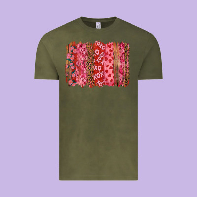 Valentine's Day Xoxo Brushstroke Vintage Tee Designed By Ranaportraitstore
