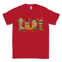 Red Fall Coffee Drink Classic Tee - RacoonDesign