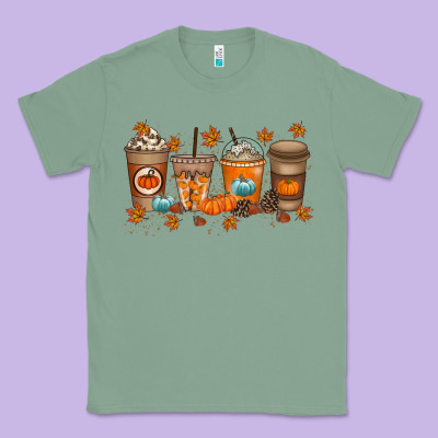 Fall Coffee Drink Classic Tee Designed By Racoondesign