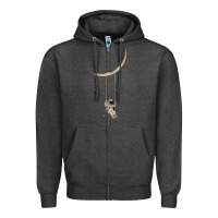 Charcoal Heather Astronaut Moon Swing Zipper Hoodie - Bettercallsaul