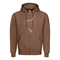 Chestnut Astronaut Moon Swing Zipper Hoodie - Bettercallsaul