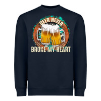 Navy beer never broke my heart Heavyweight Sweatshirt - texasbilliewilder
