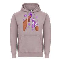 Vintage Zinc Purple Afro Girl Sneakers and Heels Vintage Hoodie - texasbilliewilder