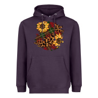 Plum Christmas leopard sunflower Heavyweight Hoodie - BarkalooDesign