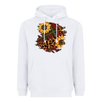 White Christmas leopard sunflower Heavyweight Hoodie - BarkalooDesign