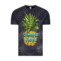 Cloud Black summer vibes pineapple Vintage Tee - BarkalooDesign