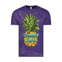 Cloud Purple summer vibes pineapple Vintage Tee - BarkalooDesign