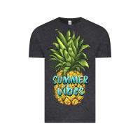 Vintage Black summer vibes pineapple Vintage Tee - BarkalooDesign