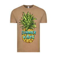 Vintage Coffee summer vibes pineapple Vintage Tee - BarkalooDesign