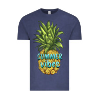 Vintage Denim summer vibes pineapple Vintage Tee - BarkalooDesign