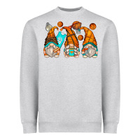 Heather Grey basketball gnomes Heavyweight Sweatshirt - Zillion Design Studio