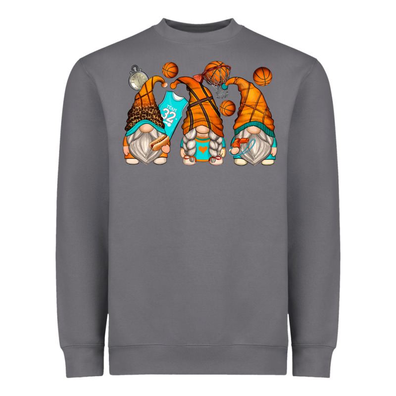 Basketball Gnomes Heavyweight Sweatshirt by Zillion Design Studio | Teevron