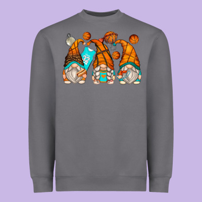 Basketball Gnomes Heavyweight Sweatshirt Designed By Zillion Design Studio